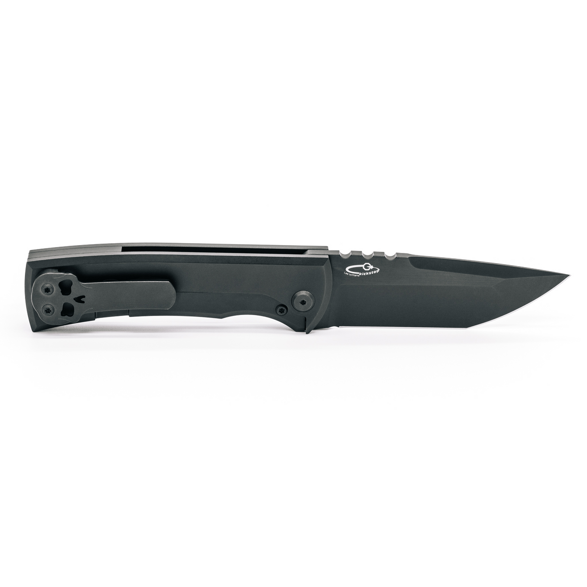 229 Redencion Kickstop Tanto - Large Black Micarta – CHAVES KNIVES