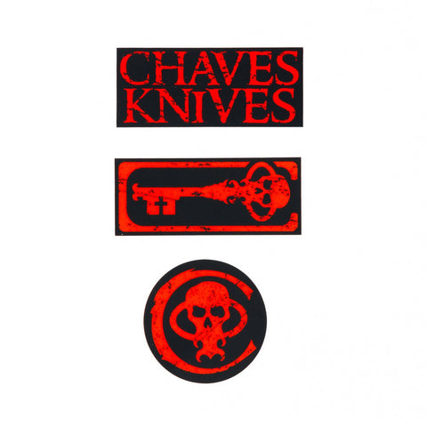 Chaves Knives Distressed Sticker Pack