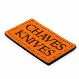Chaves Knives Leather Patch - Tan/Black