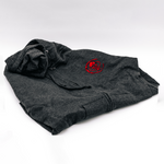 Chaves Knives Zip-Up Bone Hoodie - Charcoal/Red