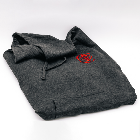 Chaves Knives Pullover Bone Hoodie - Charcoal/Red