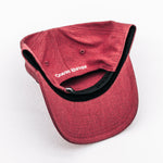 Chaves Knives Snapback Hat - Red/Leather Logo