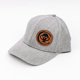 Chaves Knives Snapback Hat - Gray/Leather Logo